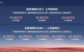 A级SUV新王炸！比亚迪全新海狮05全新震撼发布，官方售价9.79万元-14.59万元